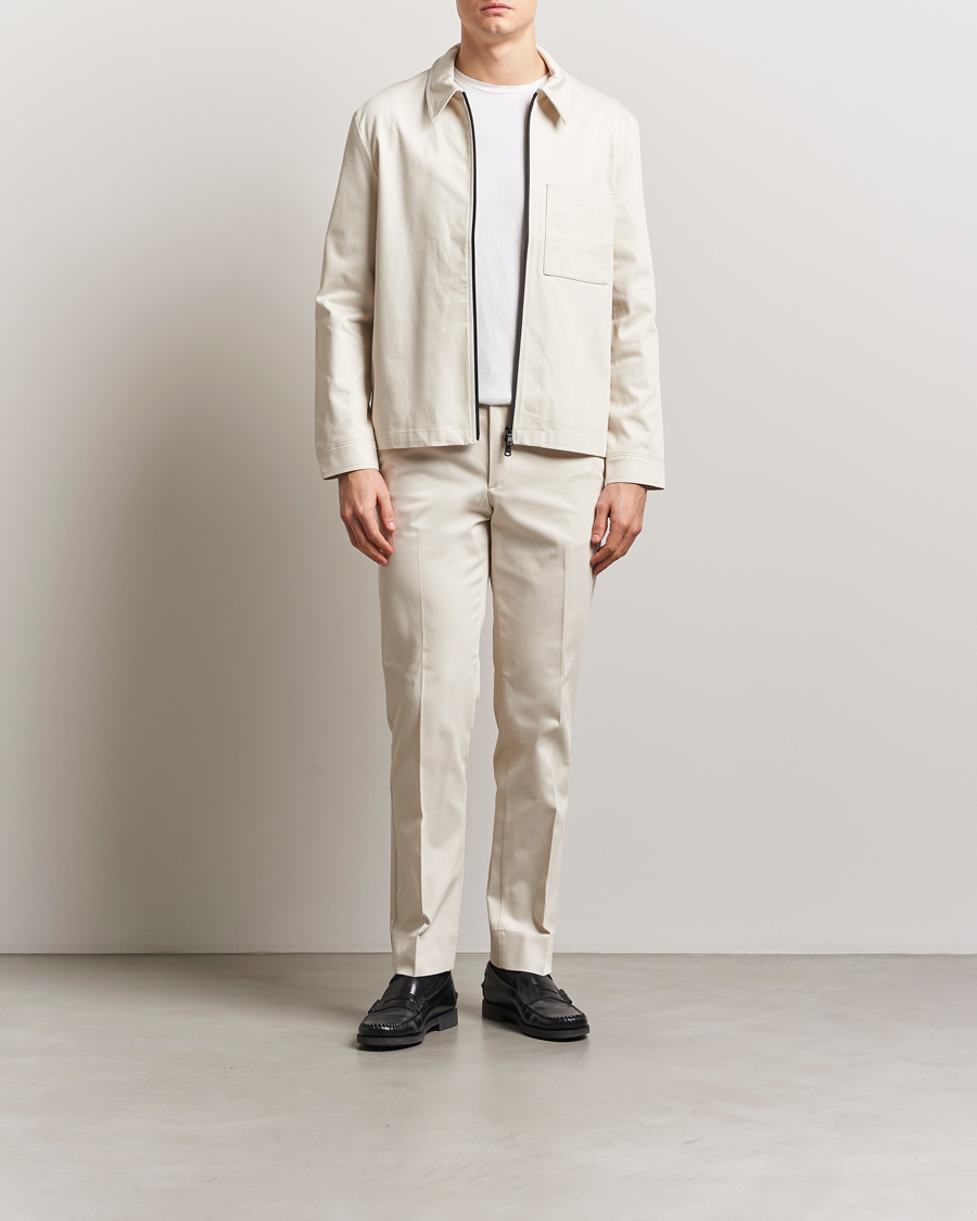 J.Lindeberg Julius Cotton Twill Overshirt Moonbeam