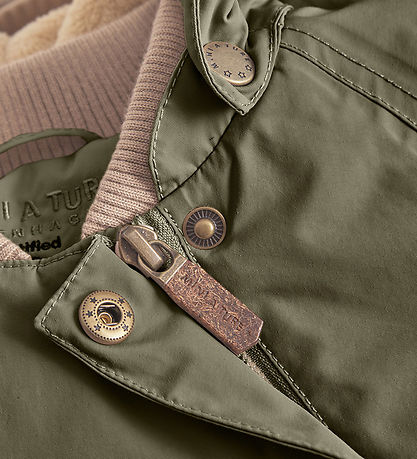 Mini A Ture Vinterjakke - Wang Fleece - Olive Night