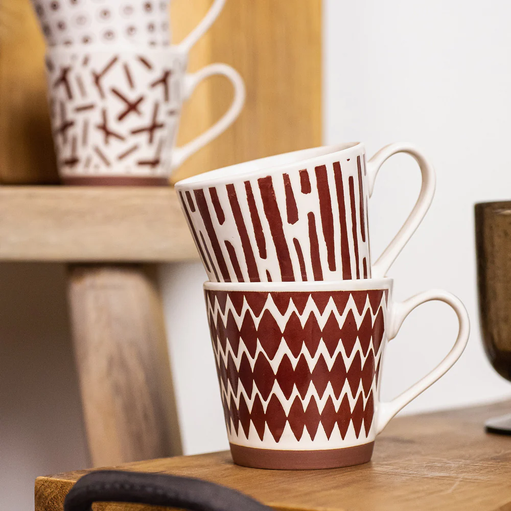 Coffret de 4 tasses 18cl Fidji Terra Table passion