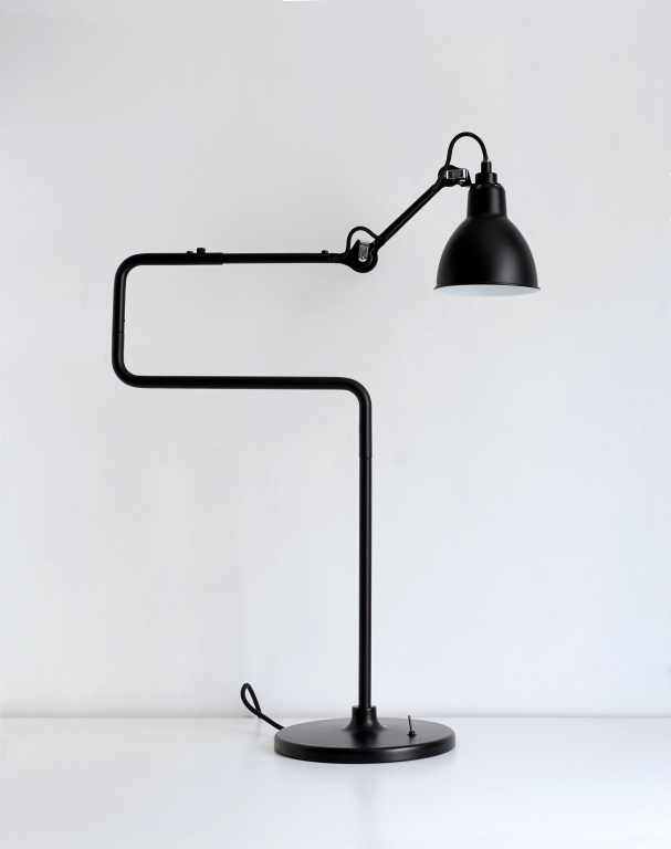 DCW éditions Lampe Gras N317 bureaulamp Zwart