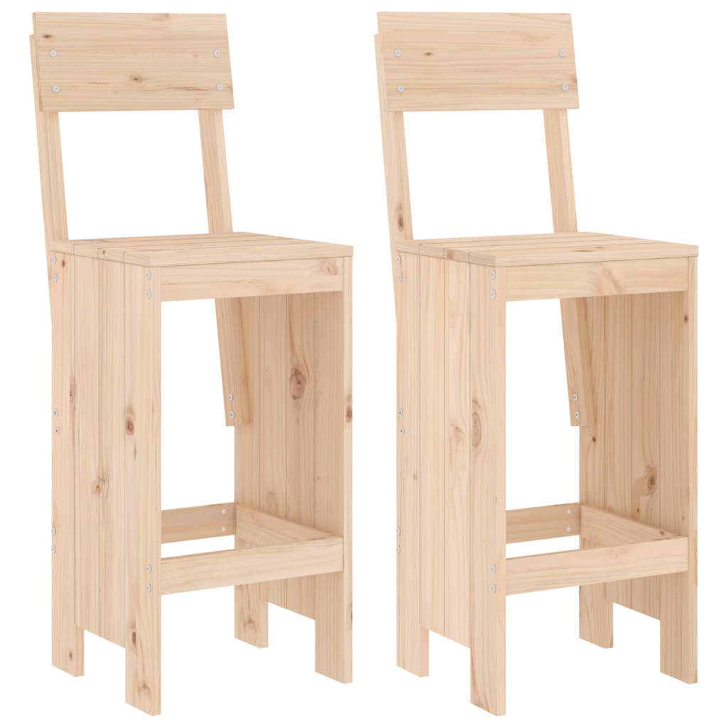 Ensemble de bar de jardin 3 pcs bois de pin massif
