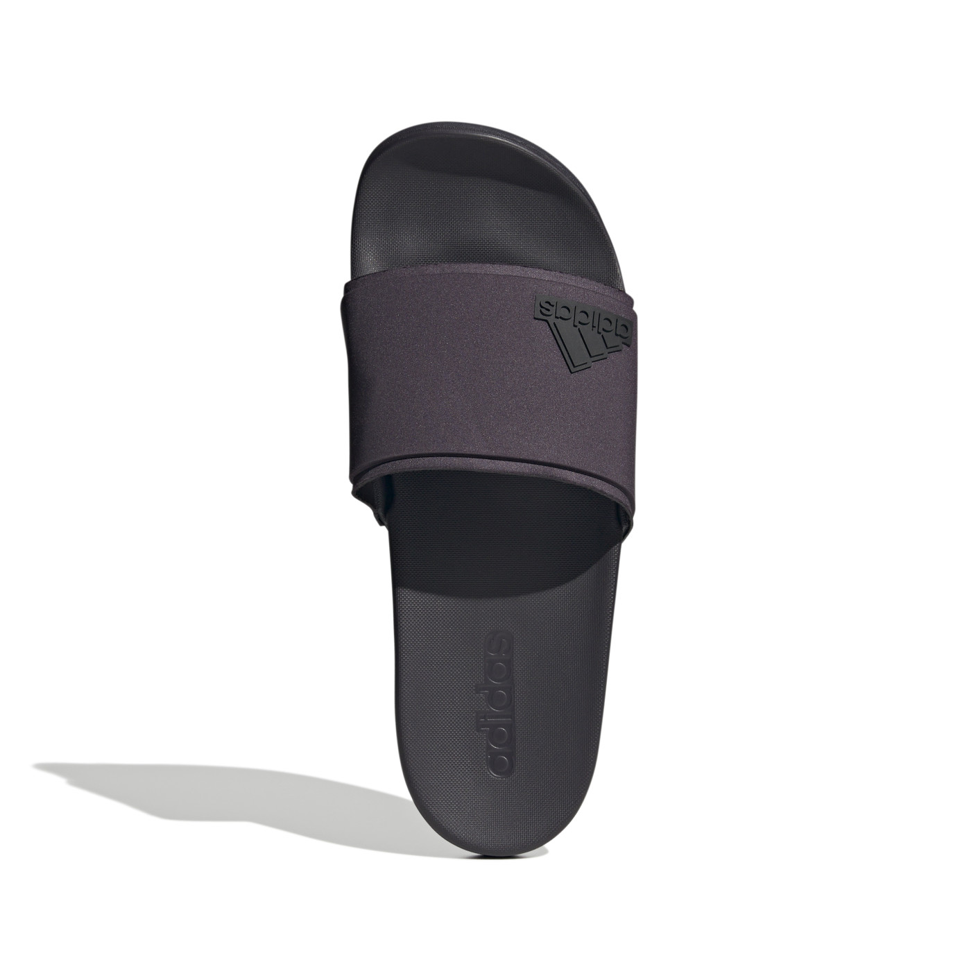 Adidas Adilette Comfort Elevated Slippers Zwart Donkerpaars