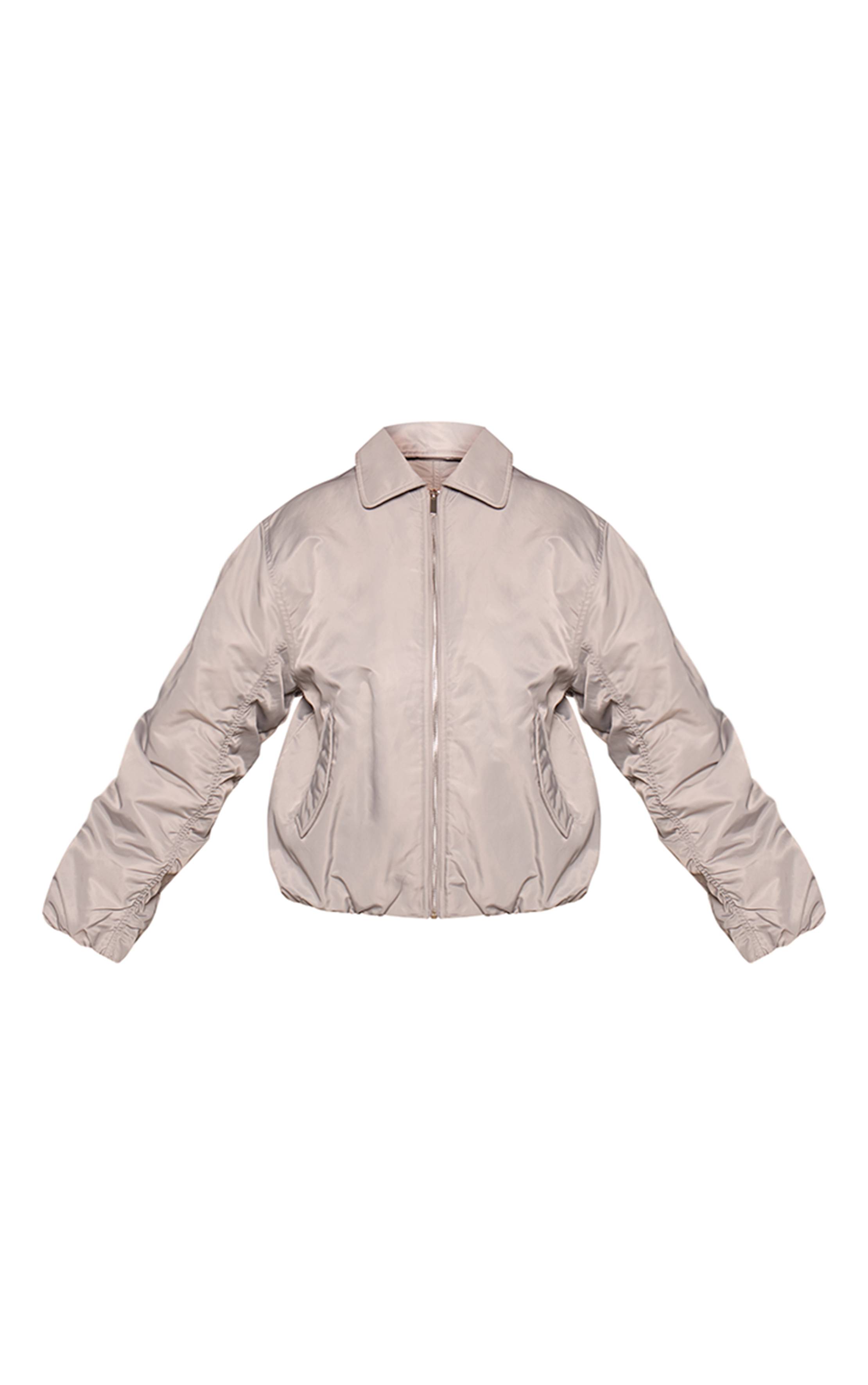 Steel Blue Veste Bomber Oversize À Manches Cocon