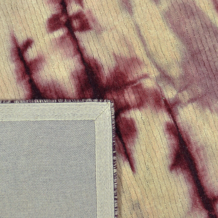 Wollen vloerkleed - Tiphaine Bordeaux