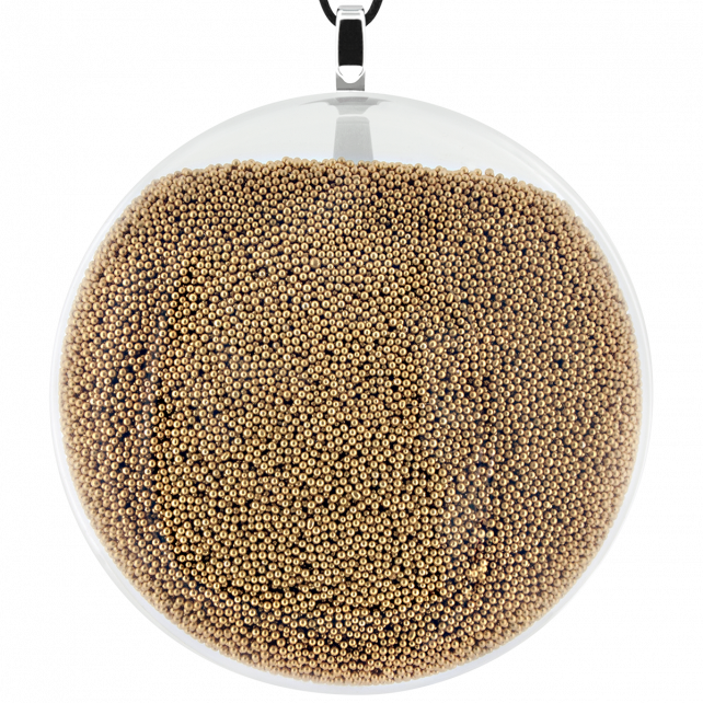 Pendentif en verre soufflé - Galet Giga Billes