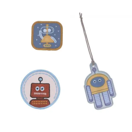 Lässig Anhänger & Patches - Schul Set Unique, Robot