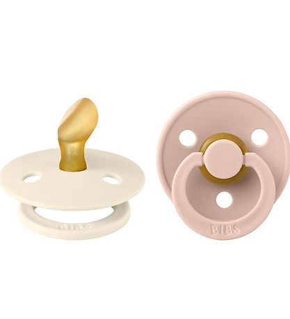BIBS Colour Schnuller - 2er-Pack - Gr. 1 - Anatomisch - Ivory/Bl
