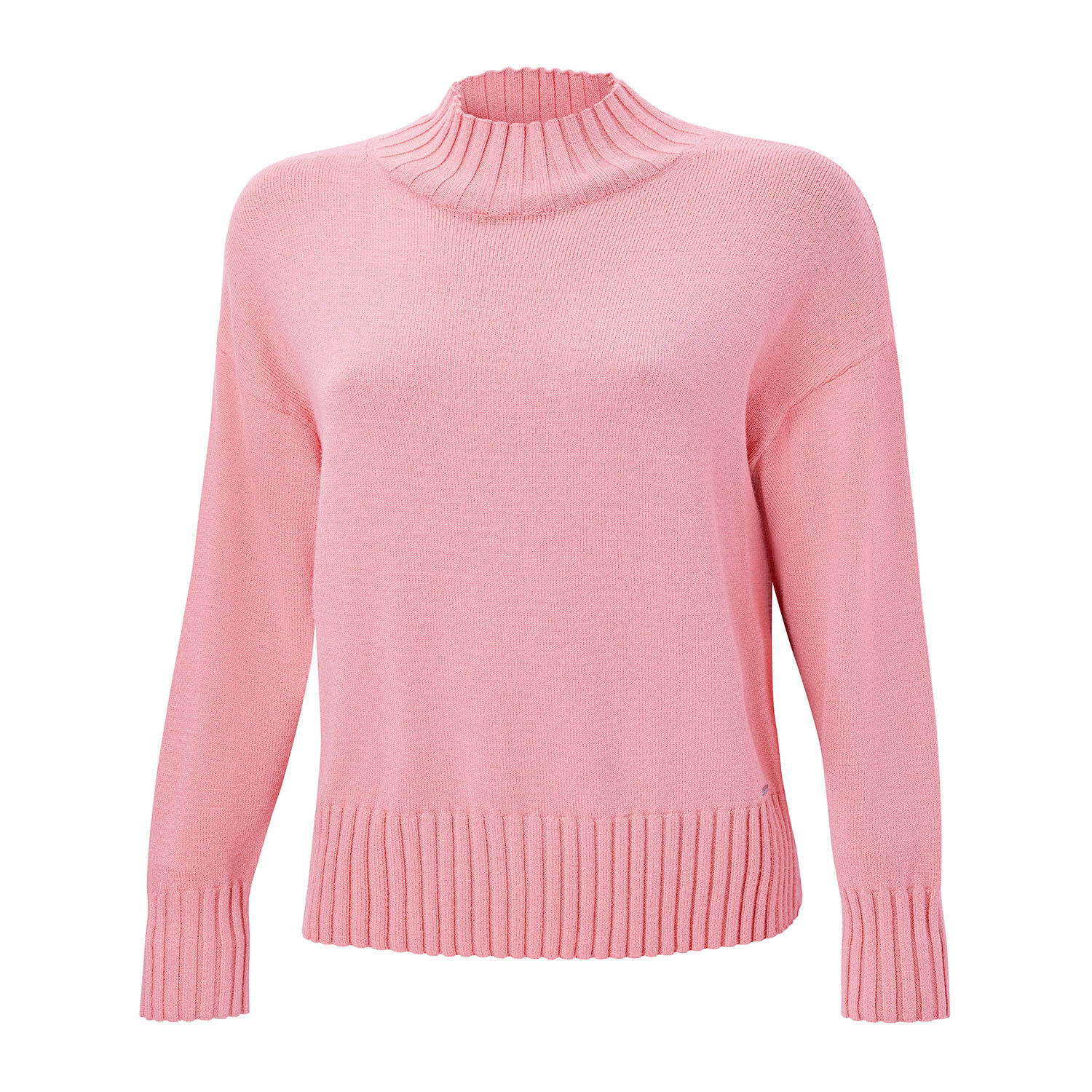 Locker geschnittener Pullover mit Stehkragen