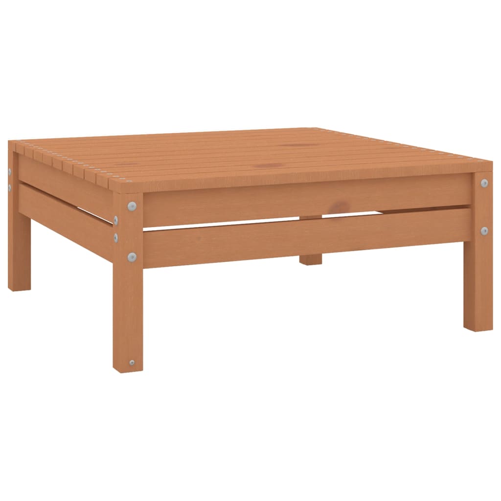 Salon de jardin meuble d'extérieur ensemble de mobilier 10 pièces bois de pin massif marron miel