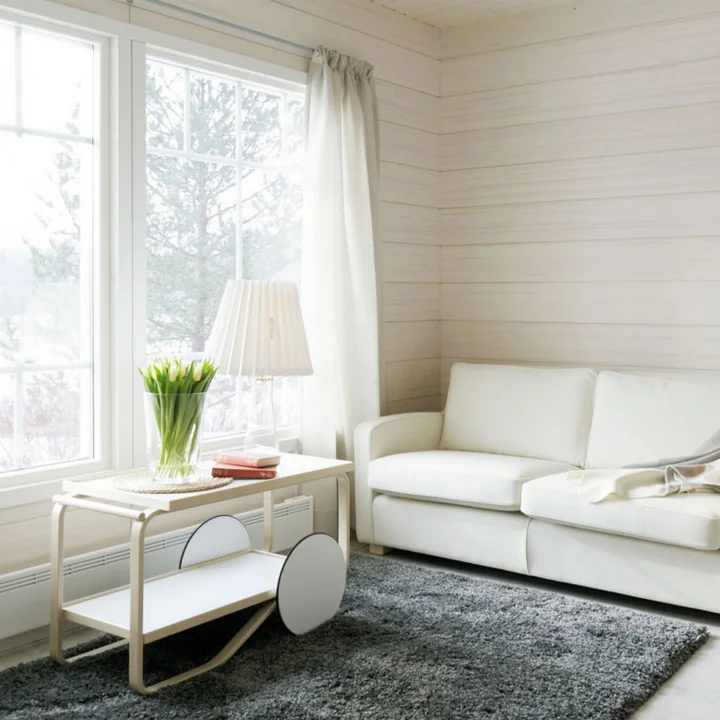 Artek - 901 Servierwagen, Laminat weiss