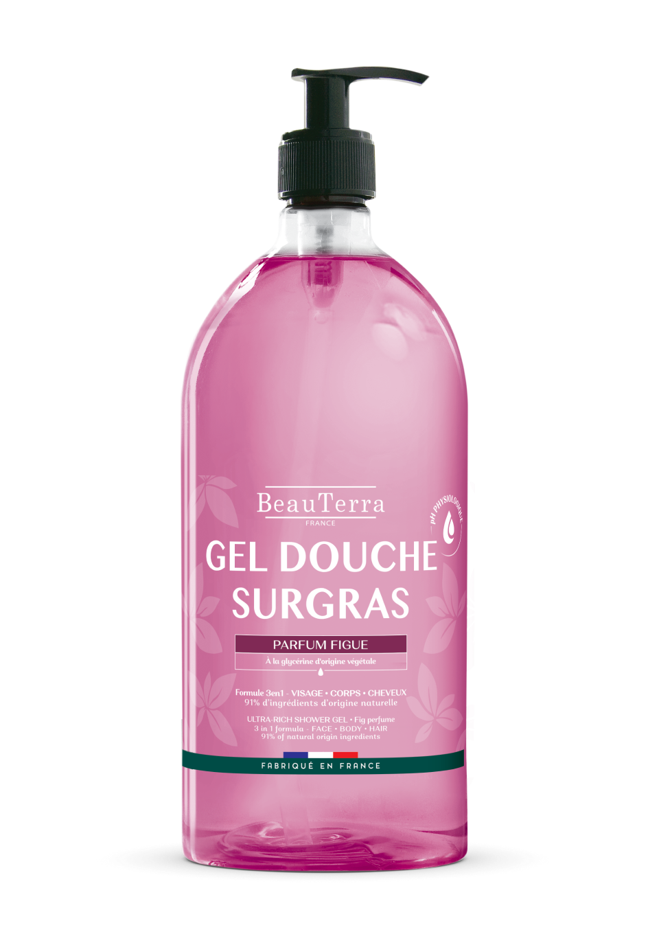 BEAUTERRA Duschgel<br>1000 ml, Flasche, Gel, reichhaltig Feigen