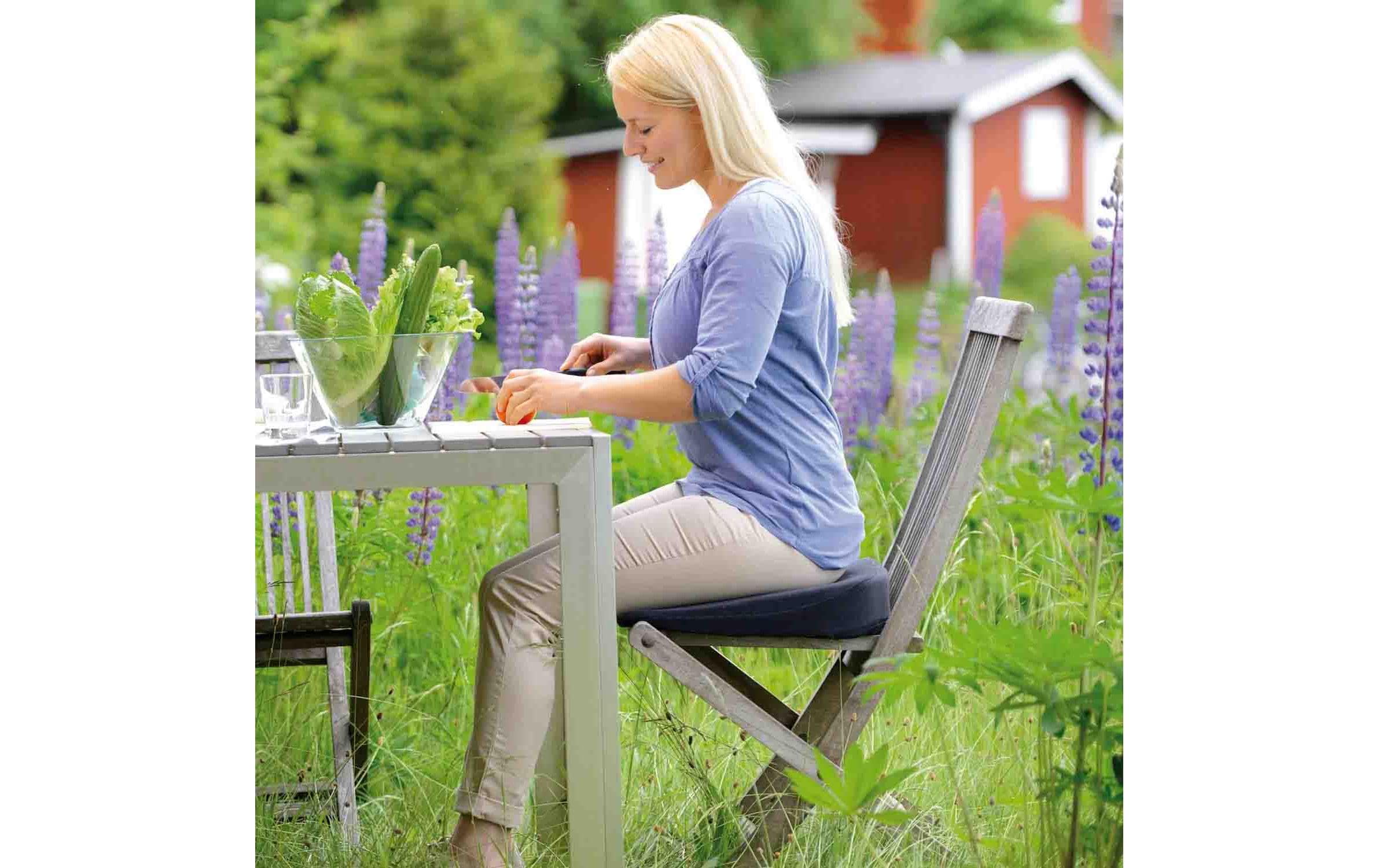 Keilkissen Sit Special 2 in 1 dunkelgrau 43 x 40 cmSitzkeil Spezial mit herausnehmbarem Keil