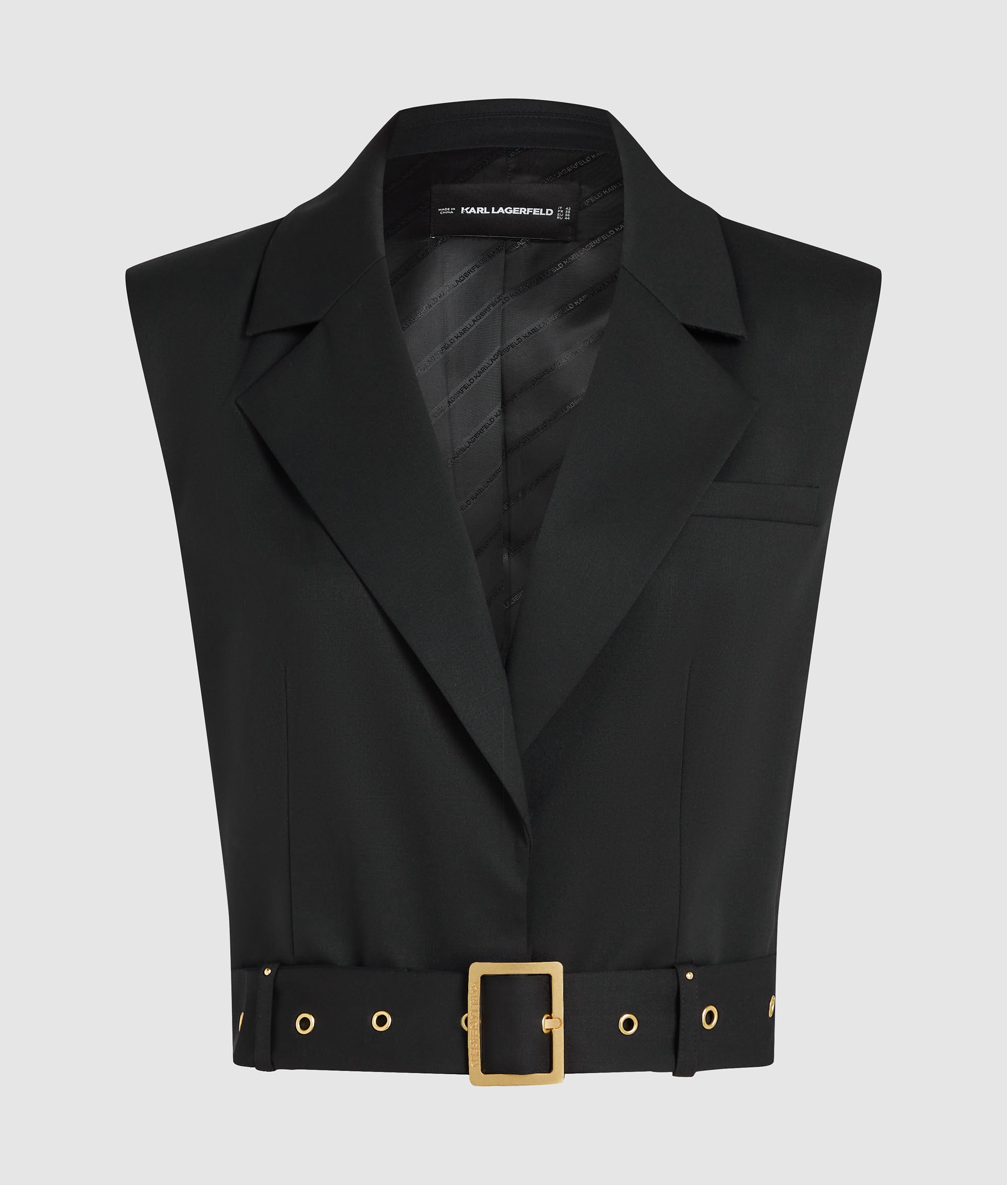 Karl DNA gilet met studs