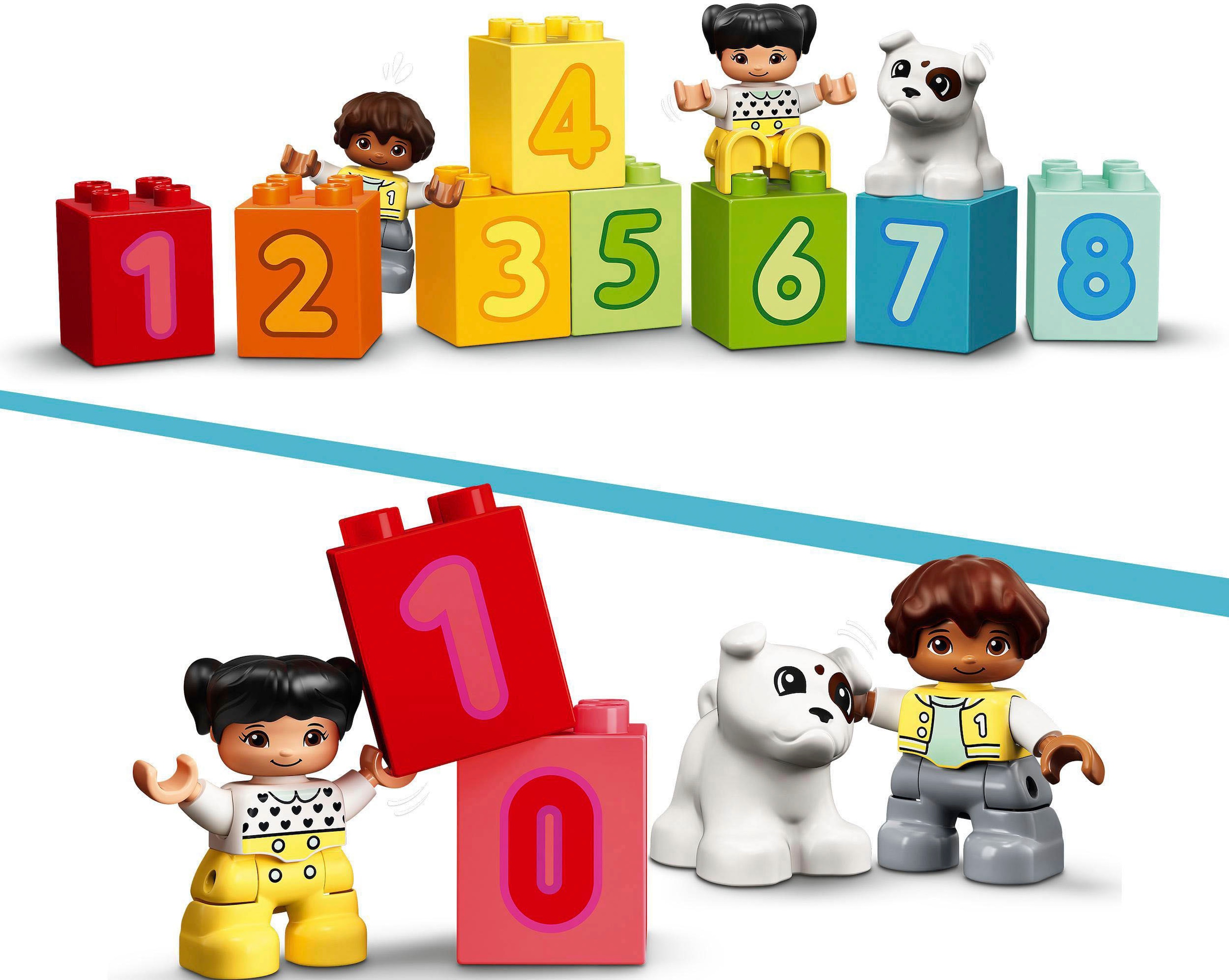 LEGO® Konstruktionsspielsteine »Zahlenzug – Zählen lernen (10954), LEGO® DUPLO® Creative Play«