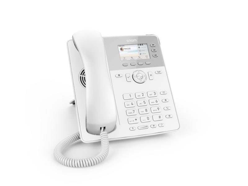 snom Tischtelefon D717 Weiss SIP Telefon