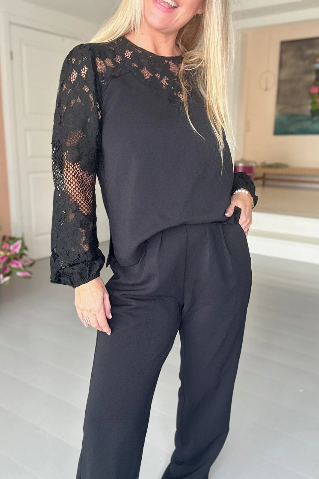 Neo Noir Antonia Crepe Jumpsuit