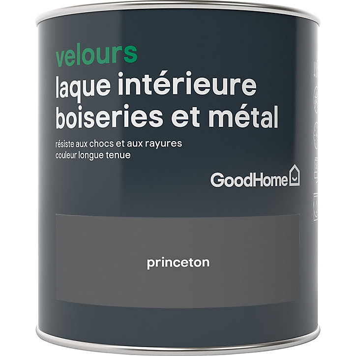 Laque boiseries et métal GoodHome Princeton Velours 0,75L