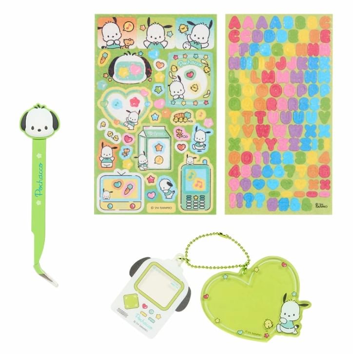 Sanrio - Pochacco Pincet Sticker Clip & Decoratieset