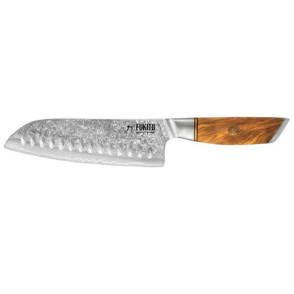 Couteau Fukito Olive Damas modèle Santoku 18cm Fukito