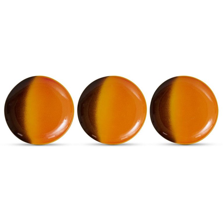 HKliving 70's Ceramic gebaksbordje Ø17.5 set van 2 Horizon
