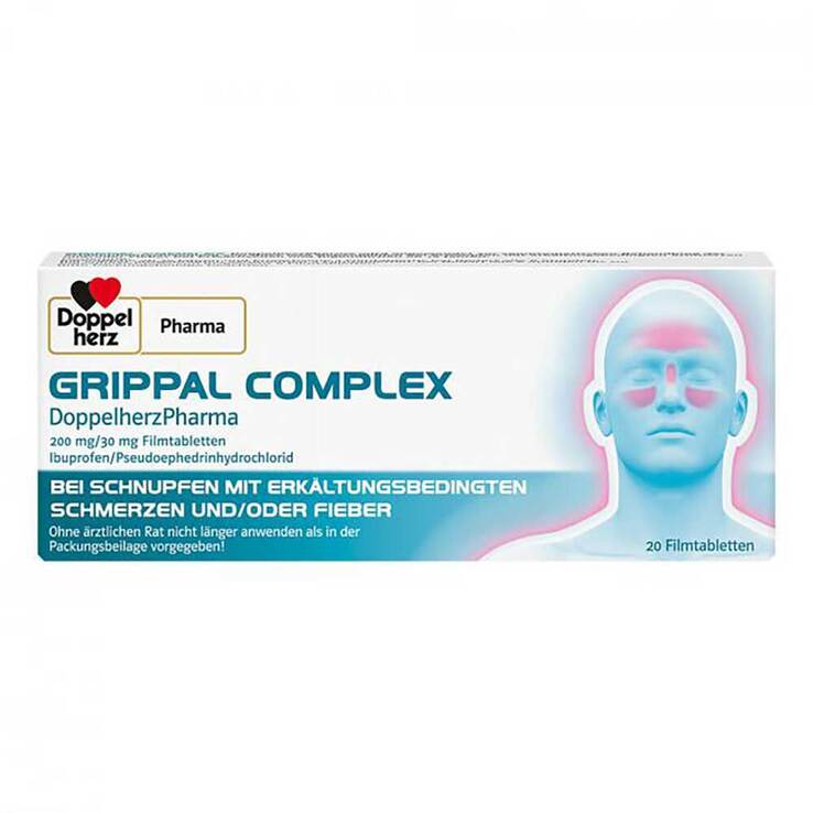 GRIPPAL COMPLEX DoppelherzPharma Filmtabletten , 20 St