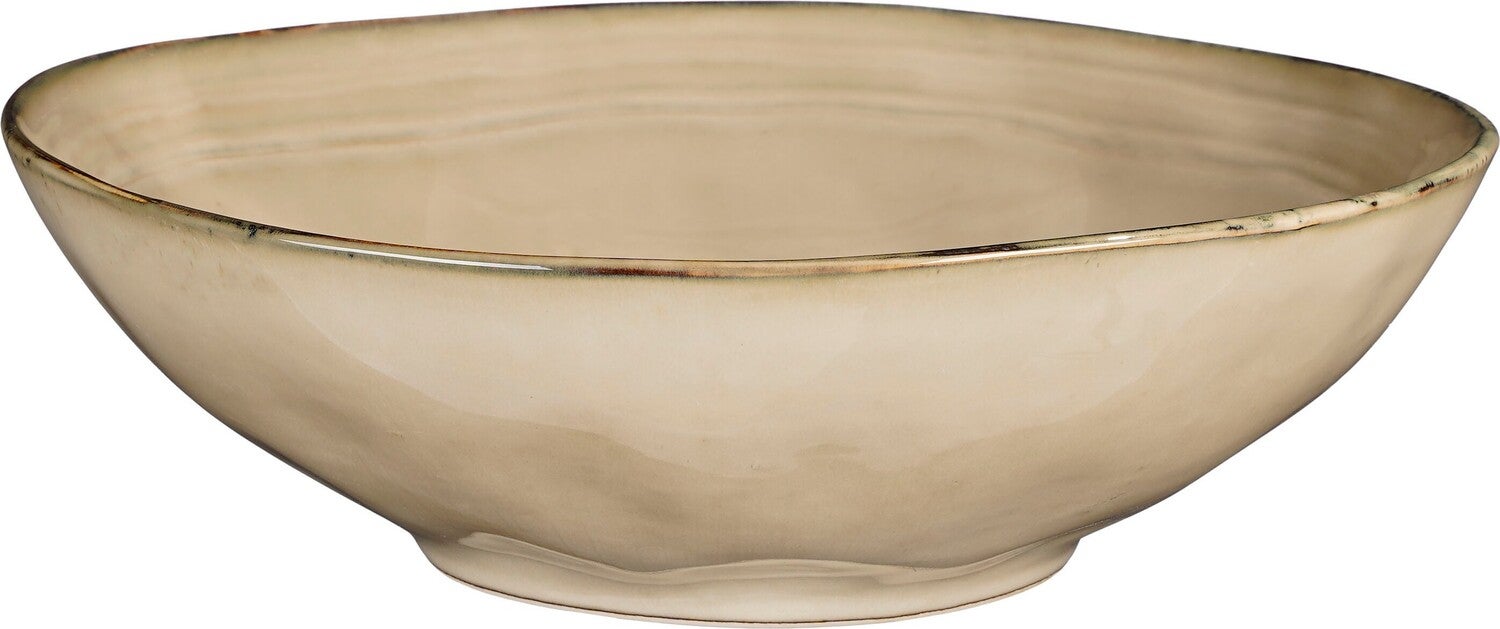 Mica Decorations serveerschaal Tabo crème D 30,5 H 9 cm