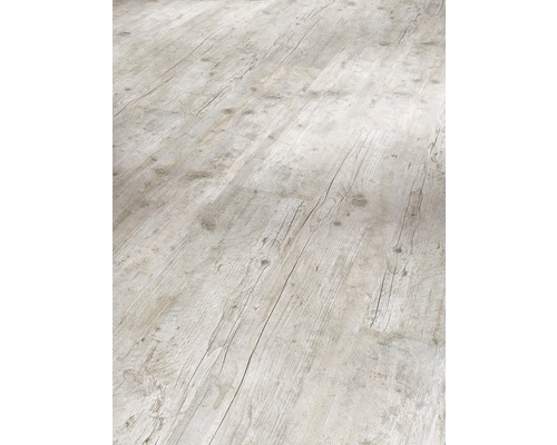 Vinylvloer, gerecycled hout, witgekalkt, landhuisstijl plank, klikverbinding, 1207 x 216 x 9,6 mm