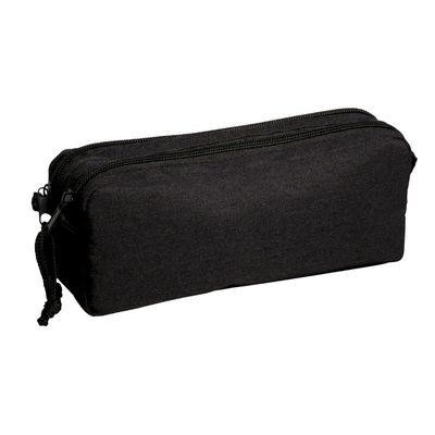 Trousse rectangulaire School 2 compartiments - noir - Carpentras