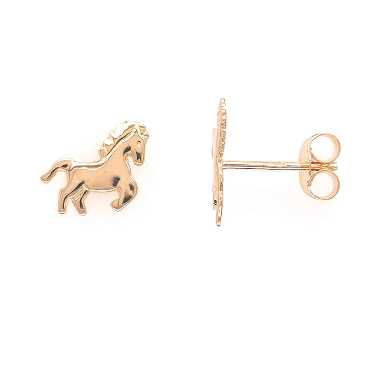 Boucles d'oreilles Brillaxis chevalor jaune 18 carats