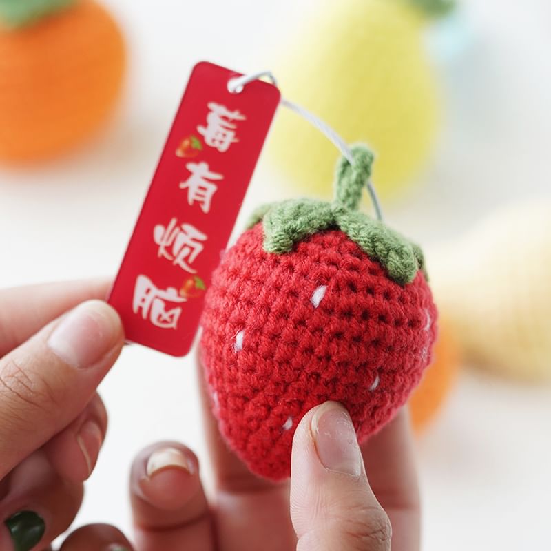 Embroidery Kingdom - DIY haakpakket voor fruit-sleutelhanger (verschillende ontwerpen)