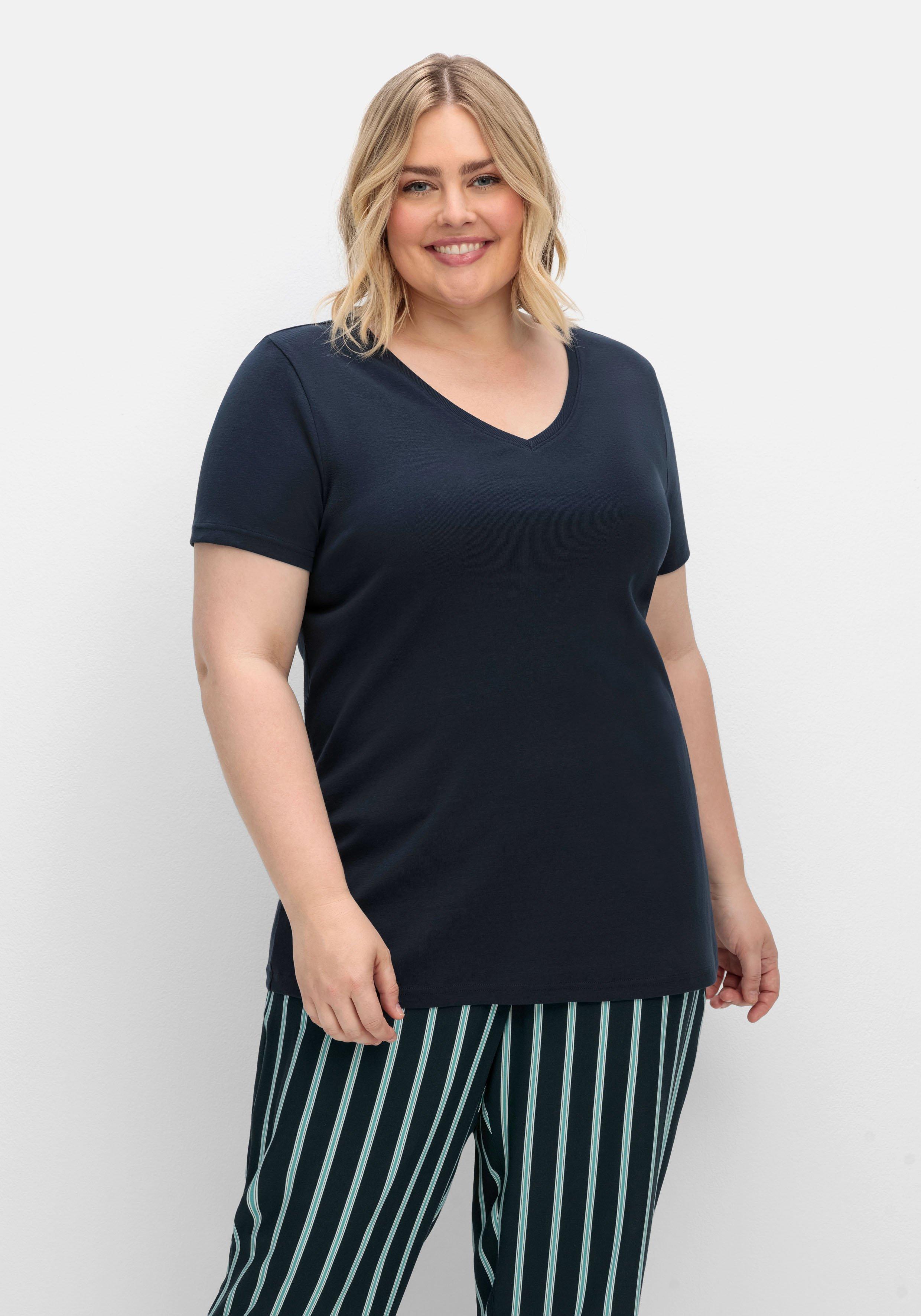 Doppelpack Shirts mit V-Ausschnitt