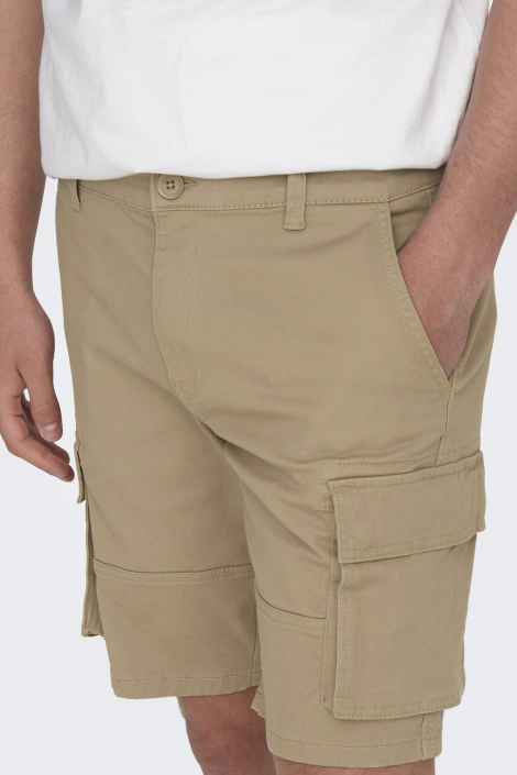 Only & Sons camel heren korte broek