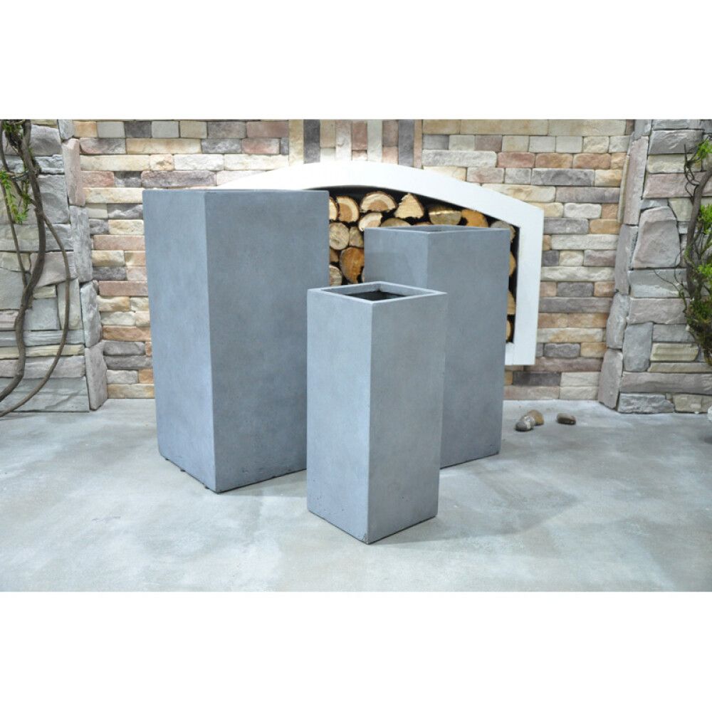 UTEPOTTE CHARLOTTE 50,5X21CM ANTRASITT