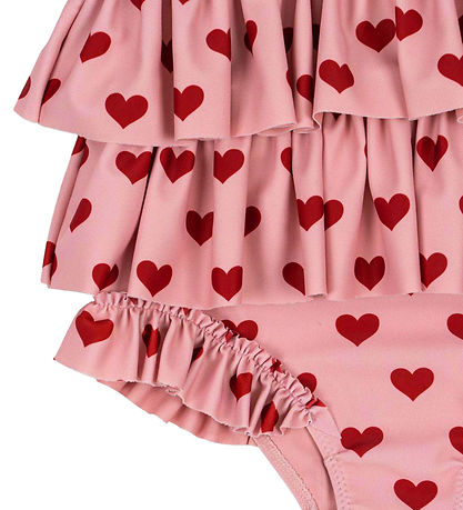 Konges Sløjd Badeanzug - Manuca Frill - Amour Pink