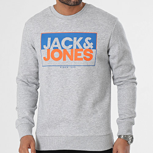 Sweat Crewneck Box Gris Chiné