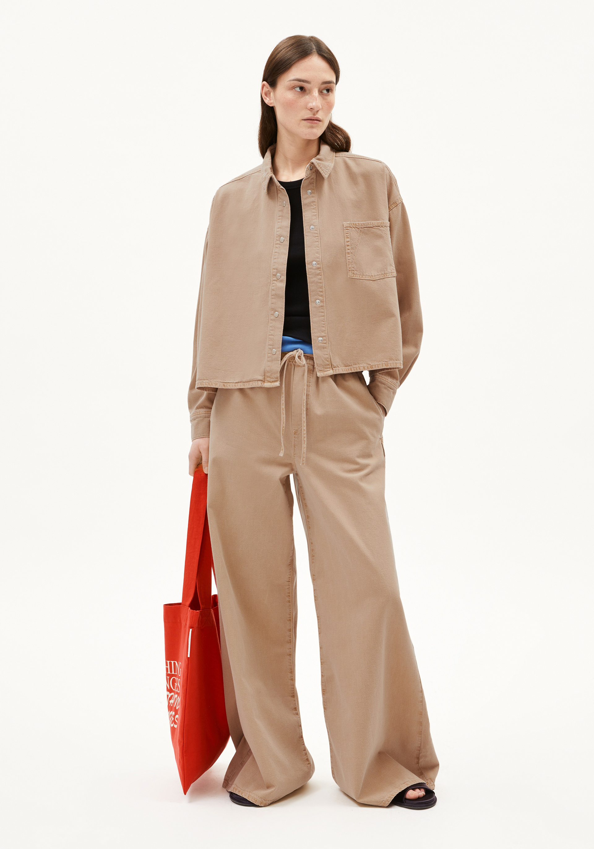 Armedangels Bluse Nalaani True Camel