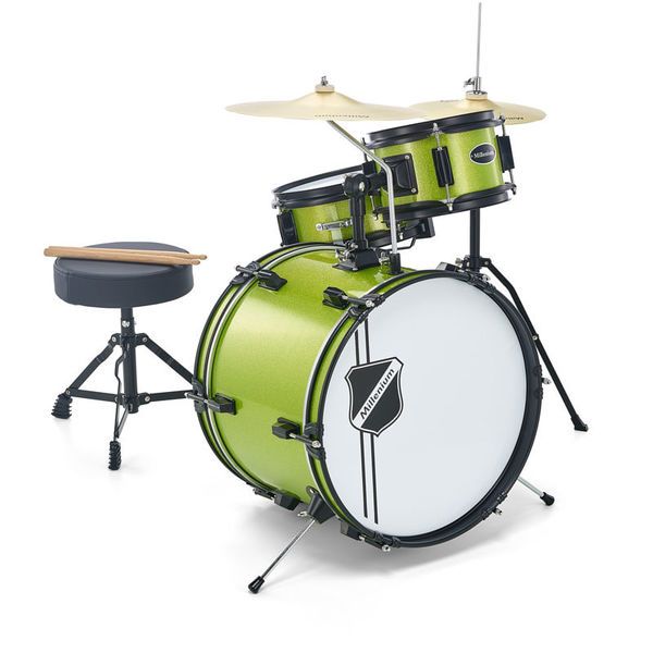 Millenium Kinderschlagzeug Set in Green sparkle