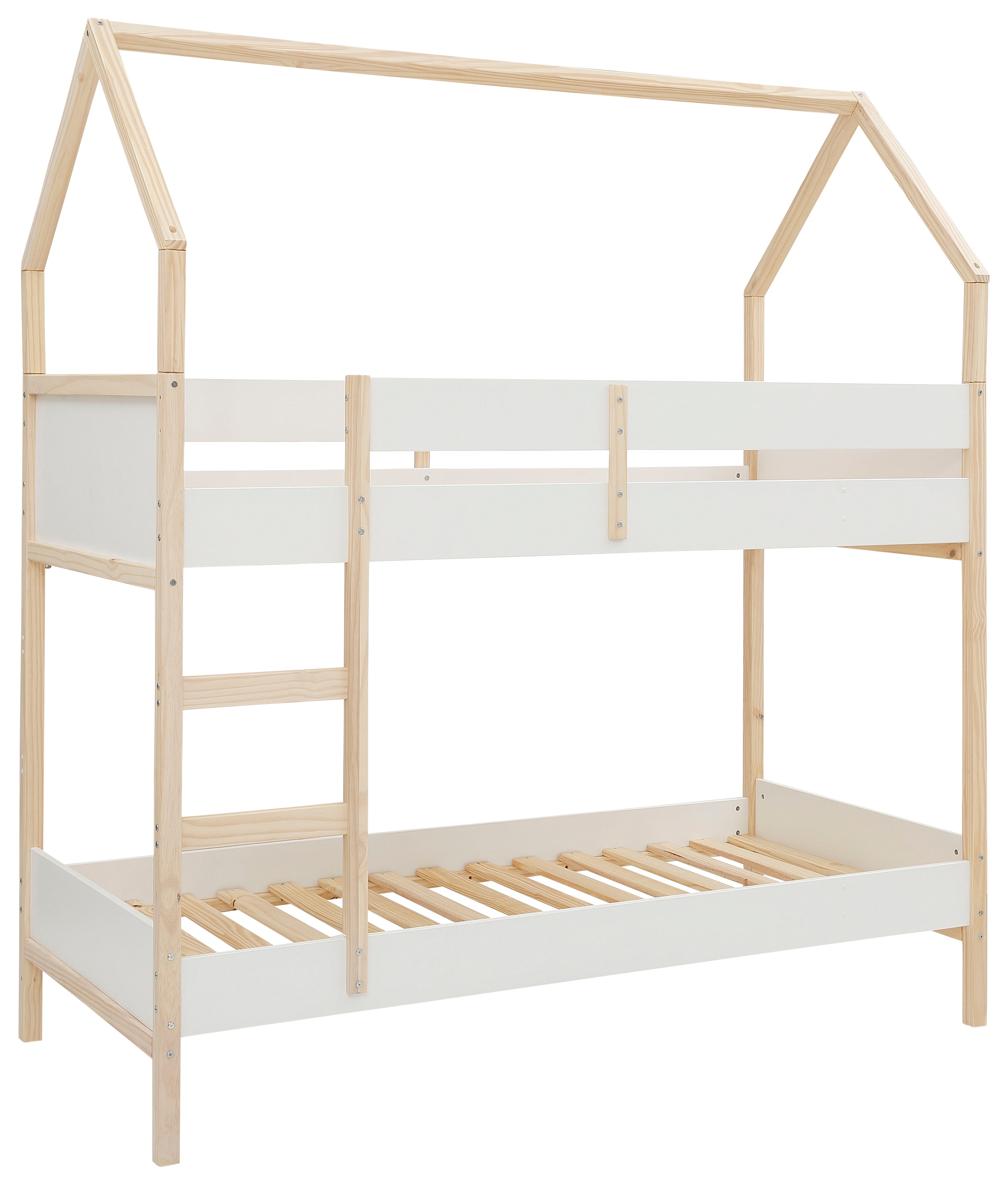 Lüttenhütt Etagenbett »Janne« aus schönem massivem Kiefernholz, Etagenbett, Liegefläche 90x200 cm
