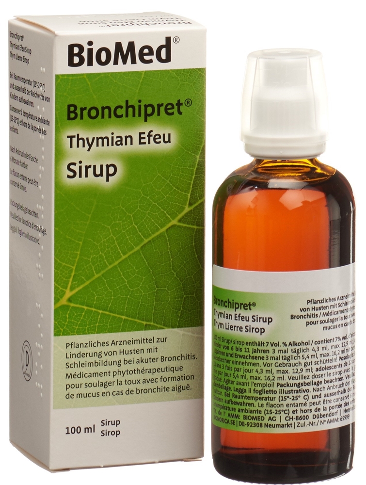 BRONCHIPRET Thymian Efeu Sirup Fl 100 ml