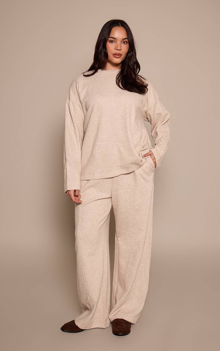 Moka Sweat-shirt Côtelé Doux Plus Basic