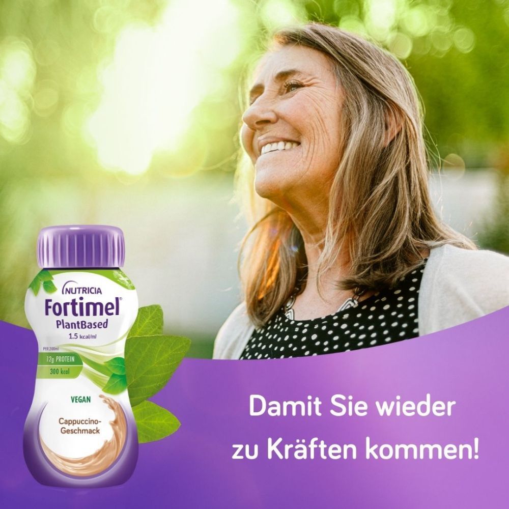 Fortimel PlantBased Cappuccino | Unsere erste rein pflanzliche medizinische Trinknahrung