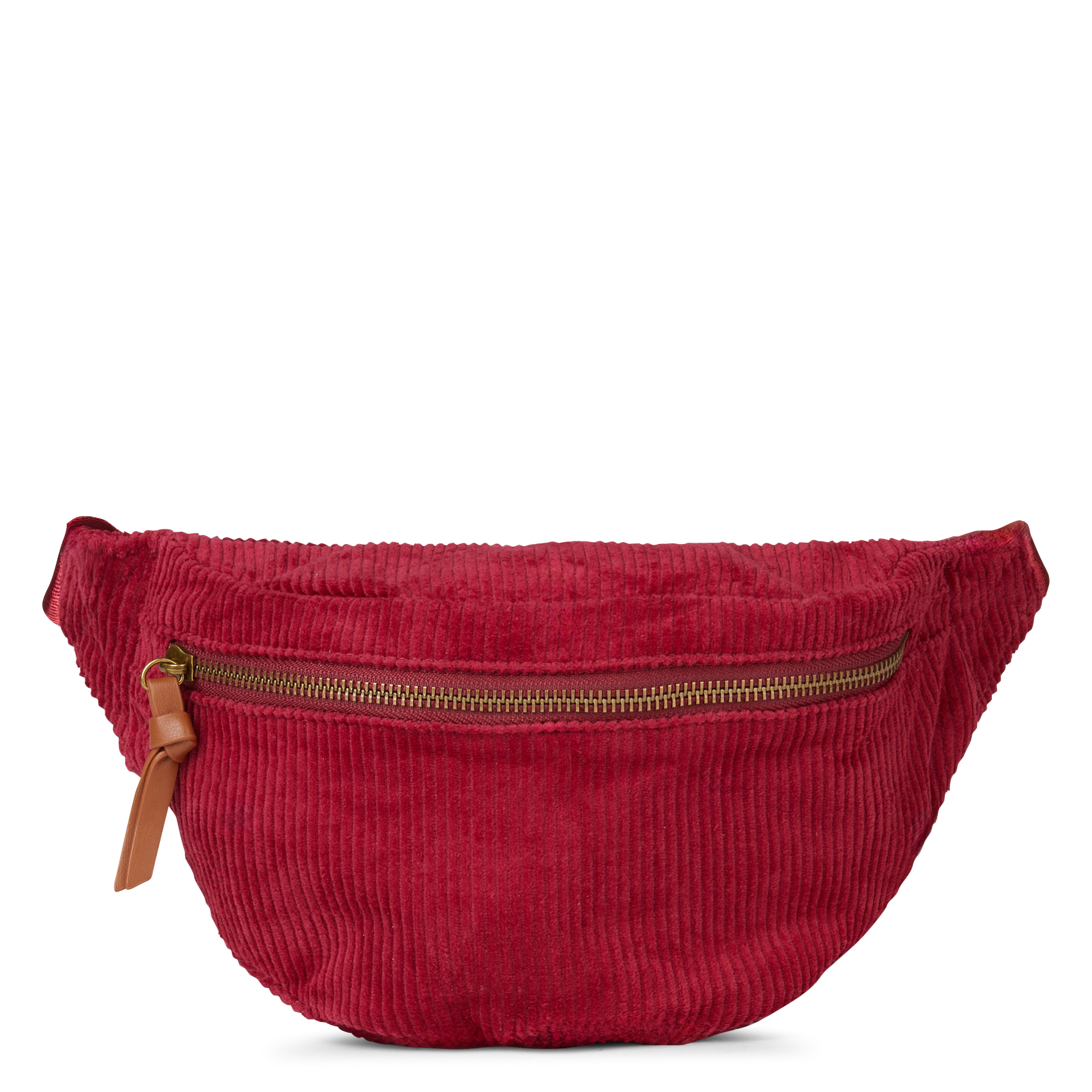 MILLA - Sac banane en velours côtelé | Rouge
