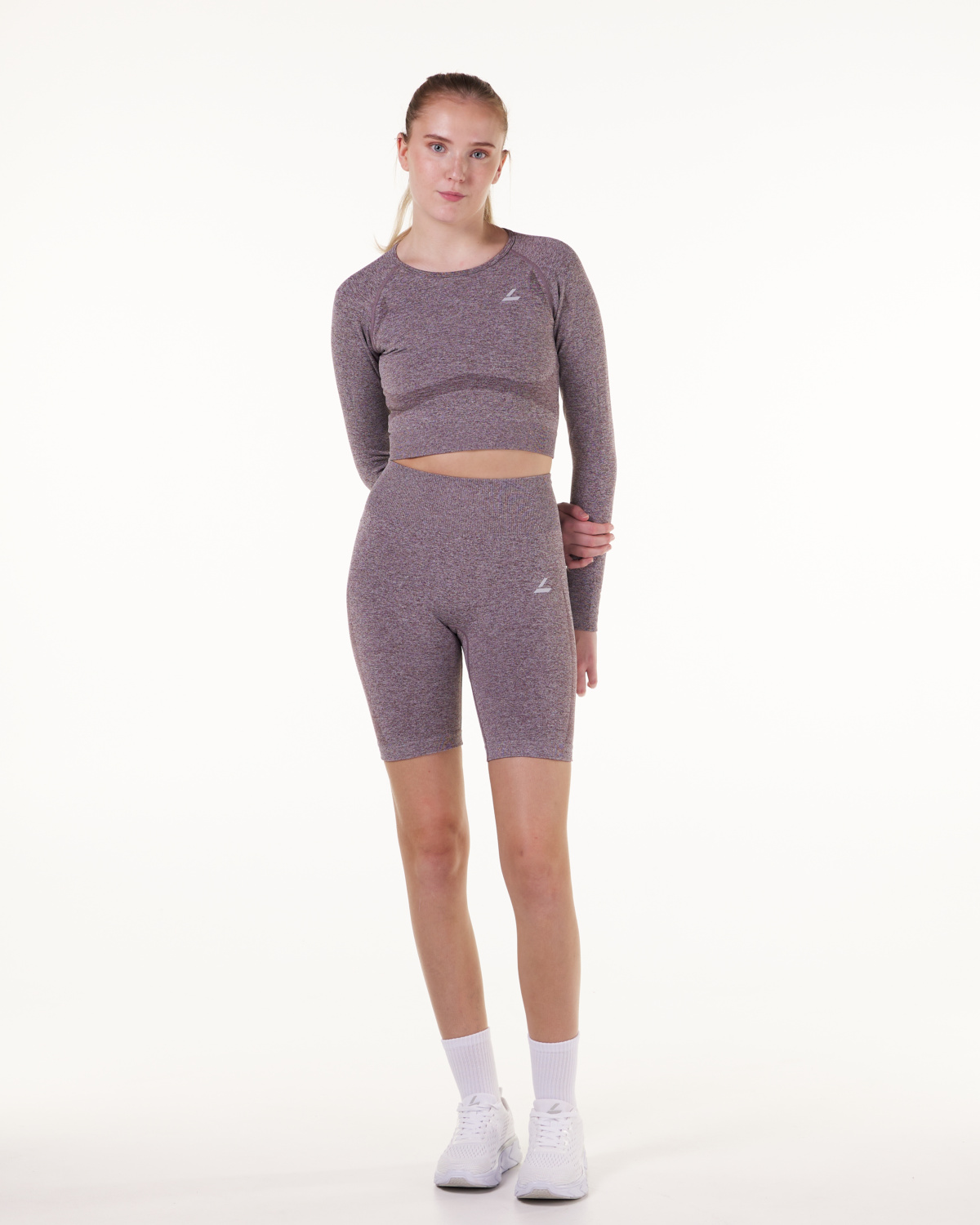 LEVITY Solar Seamless Shorts Red Dusty Marl