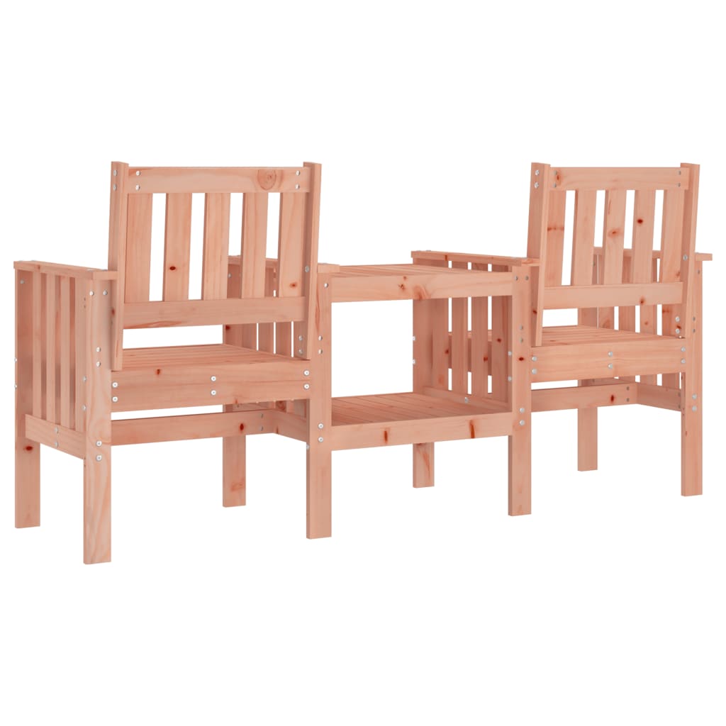 Banc de jardin avec table 2 places bois massif de douglas