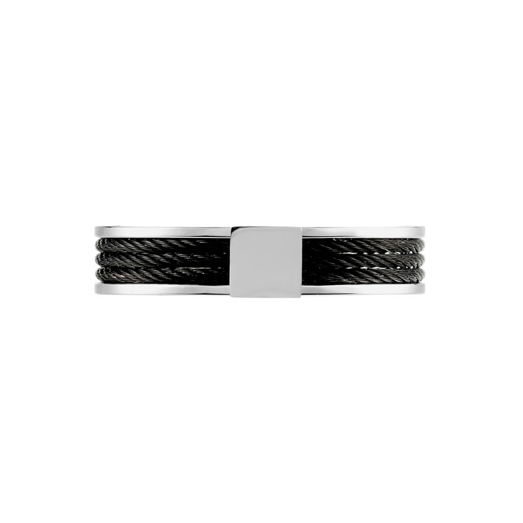 Bague Gaetane Acier Blanc