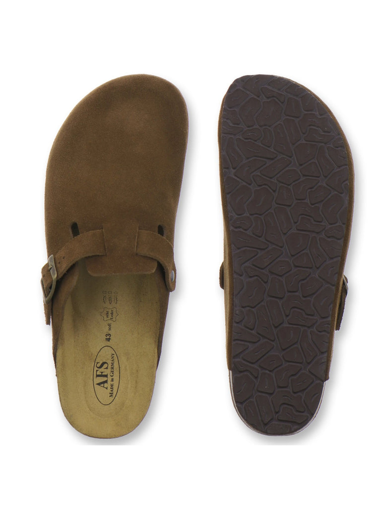 Clogs Herren Leder cafe Velour