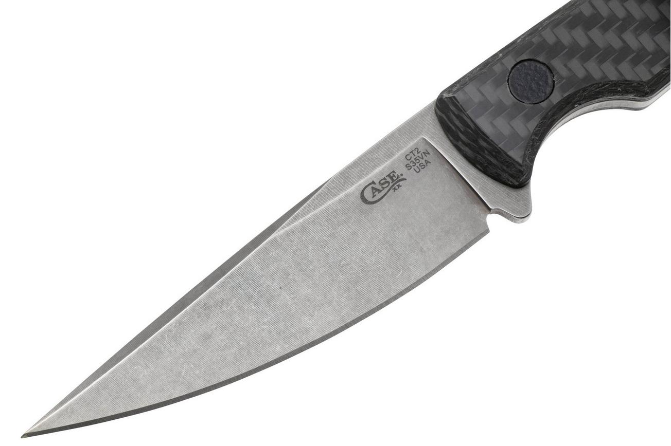 Case Hunter CT2, 76936 Stonewashed S35VN Black Carbon, jachtmes