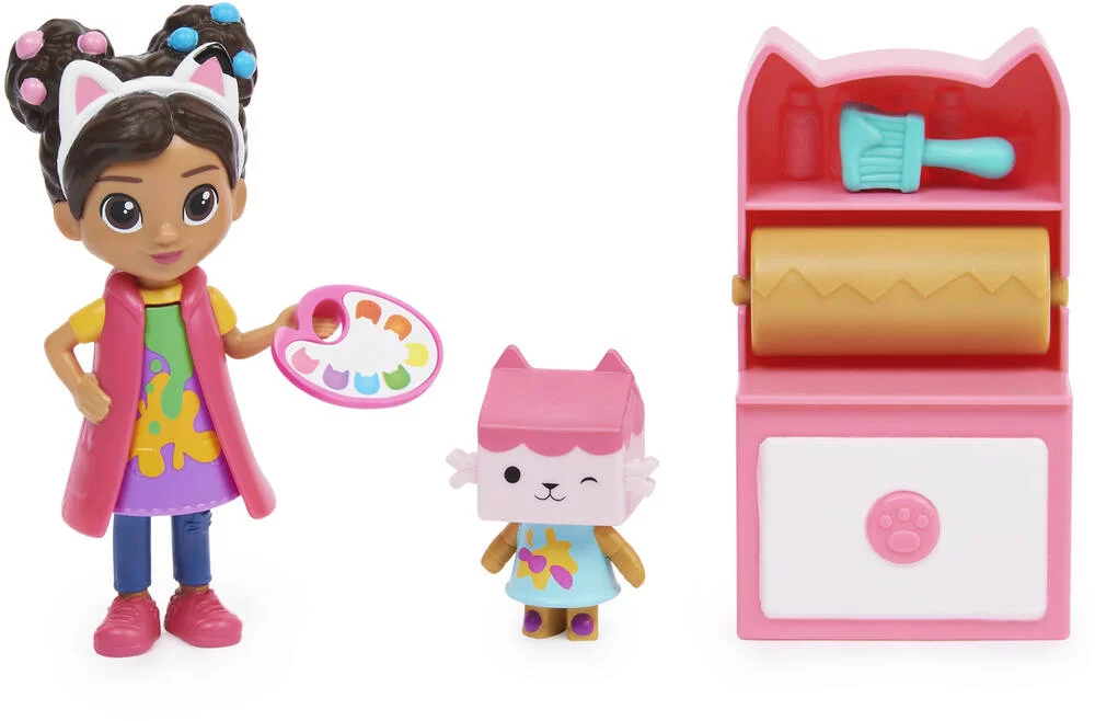 GABBY ET LA MAISON MAGIQUE - PACK 2 FIGURINES ET ACCESSOIRES STUDIO D'ART