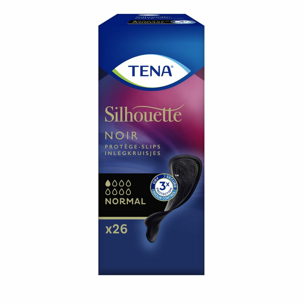 3x TENA Silhouette Pads Black Normal26 stuks