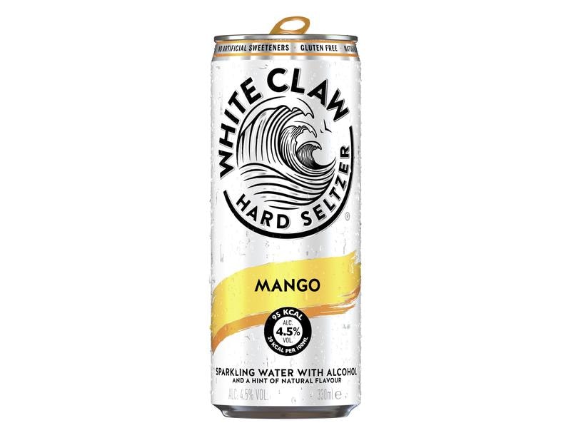 White Claw Hard Seltzer Mango 12 x 0.33 l Mixgetränk aus kohlensäurehaltigem Mineralwasser, Vodka und Mangoaroma